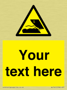 Custom Warning submerged objects in watercraft areas